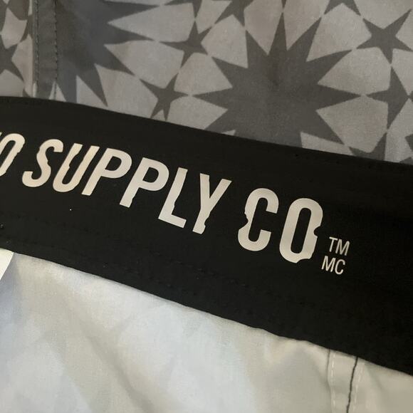 Mossimo Supply Co Mens 32 Hybrid 4 Way Stretch Pattern Swim Board Shorts Casual - Picture 6 of 7